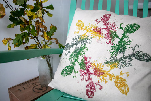 ‘New Beginnings’ Linen/Cotton Cushion from AMOR Botanical Art