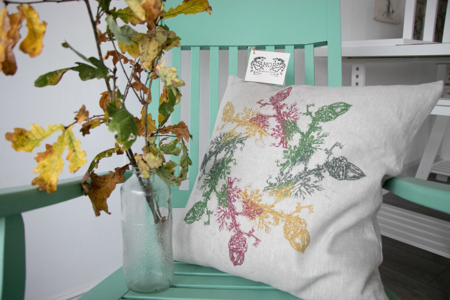 ‘New Beginnings’ Irish Oak Irish Linen Cushion/Cover